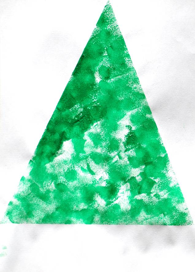 Sponge Paint Christmas Tree Toddler Crafts Bundle of Monkeys