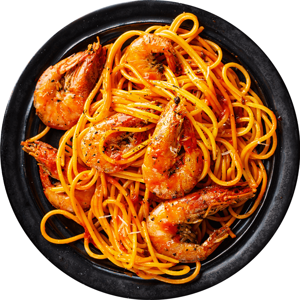 Seafood Pasta with Sweet and Sour Sauce Bundoo Khan Express