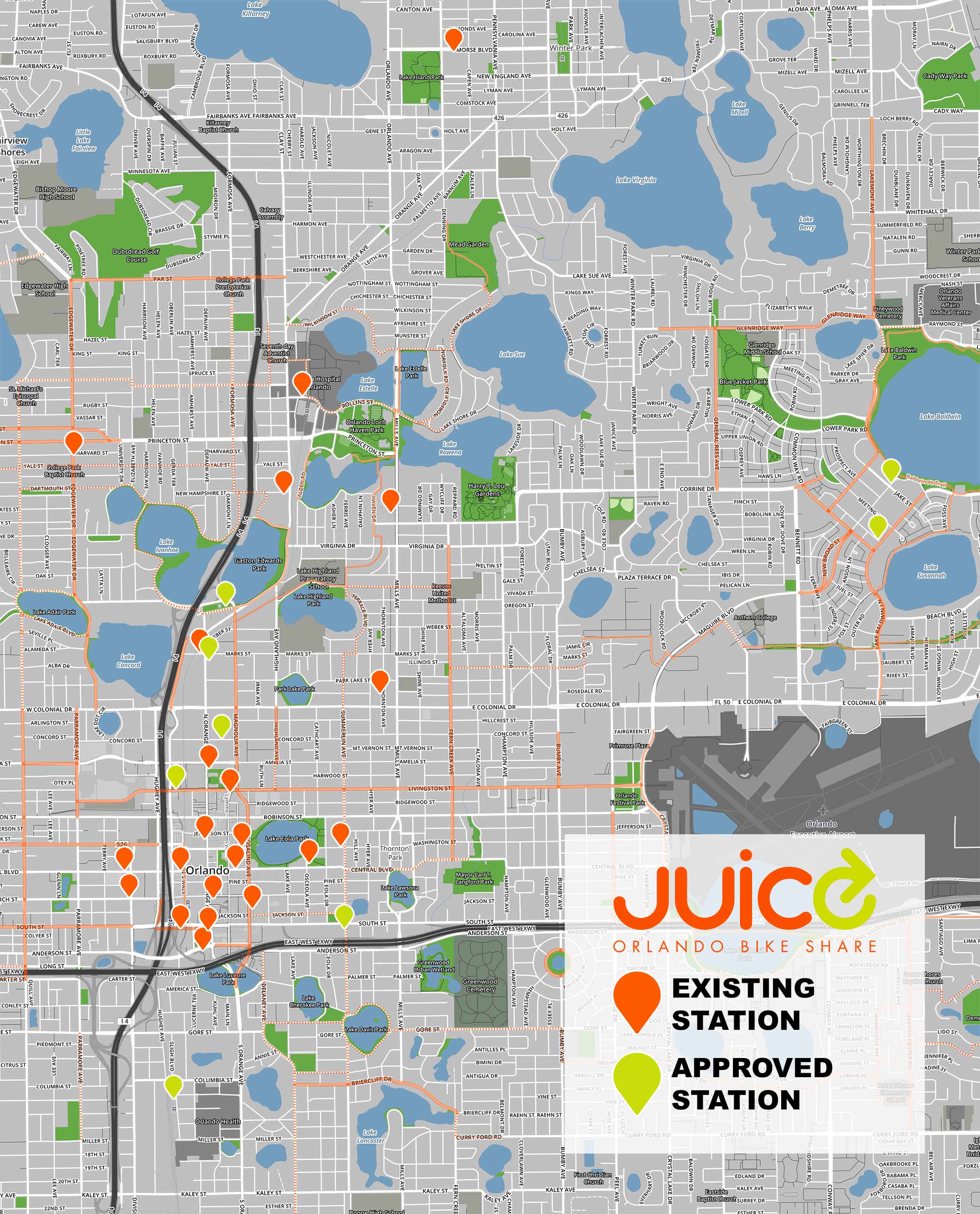 Juice Bike Share adds eight new stations Bungalower