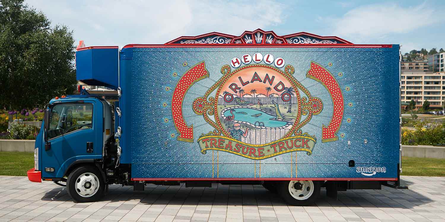 Amazon Treasure Truck is in Orlando Bungalower