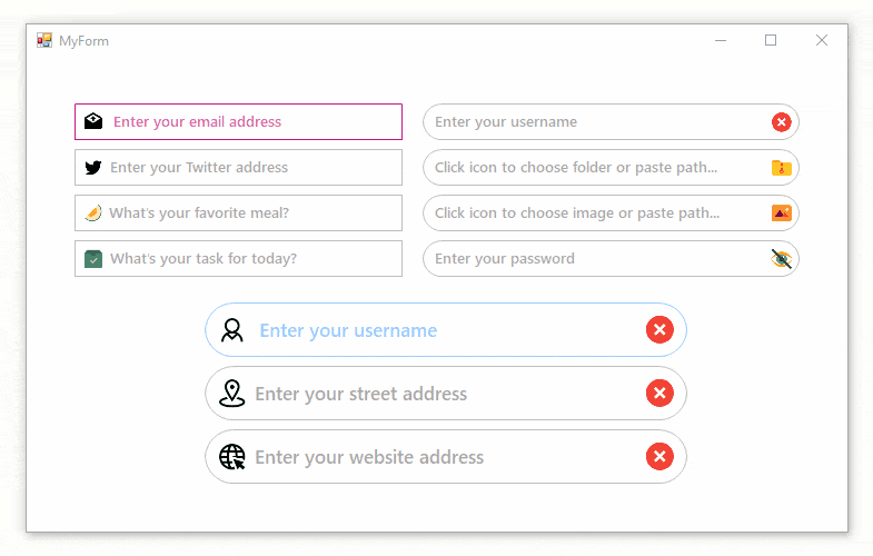 Bunifu Textbox Bunifu Framework Stylish and fast UI and data