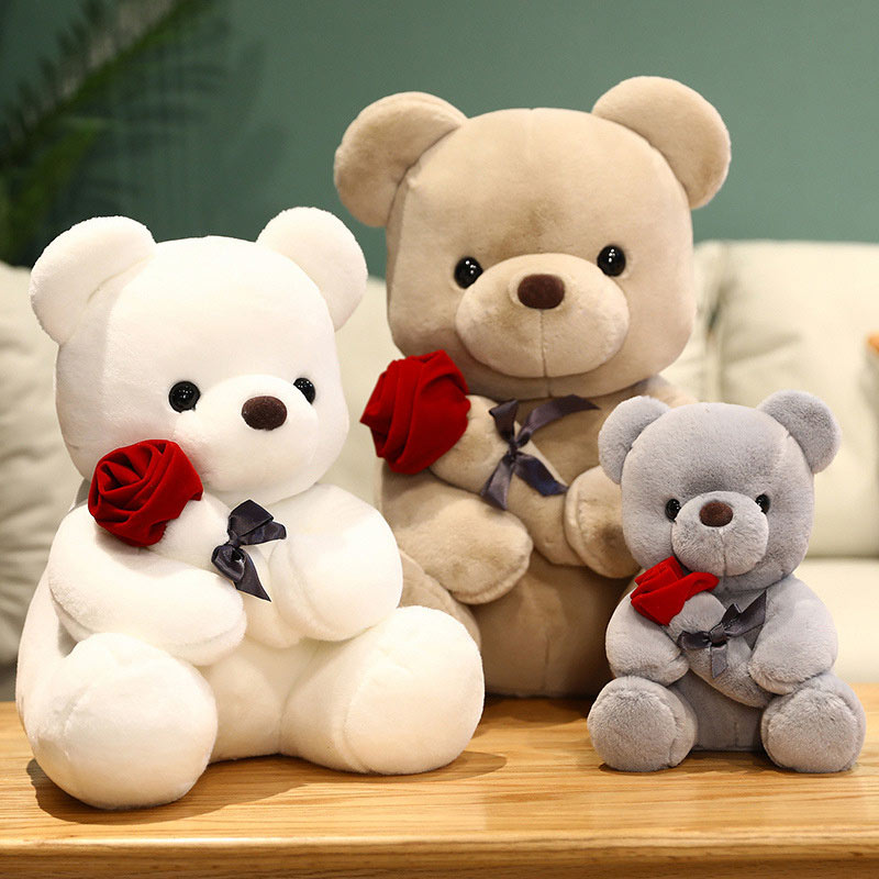 Rose Stuffed Animal Rose Teddy Bear Doll Plush Toys