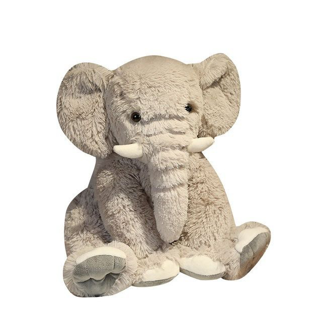Big Elephant Stuffed Animal Plush Pillow Height 18" High Quality