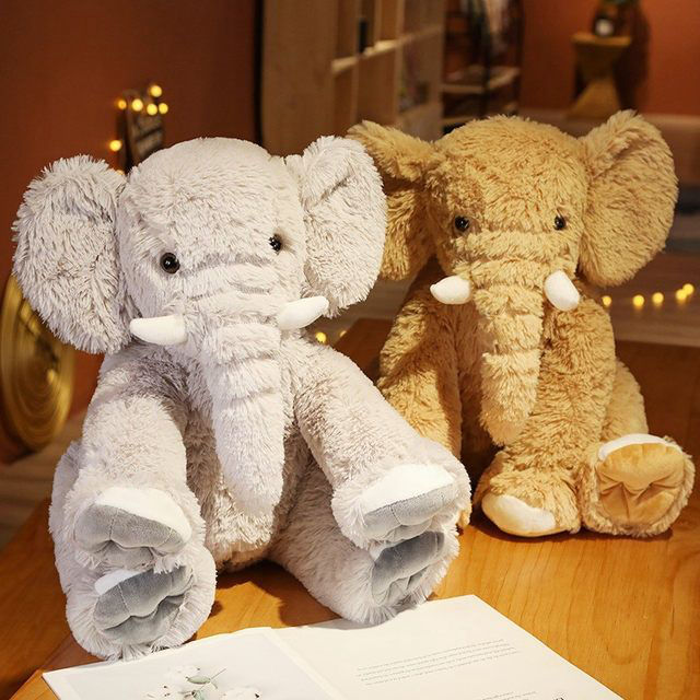 Big Elephant Stuffed Animal Plush Pillow Height 18" High Quality