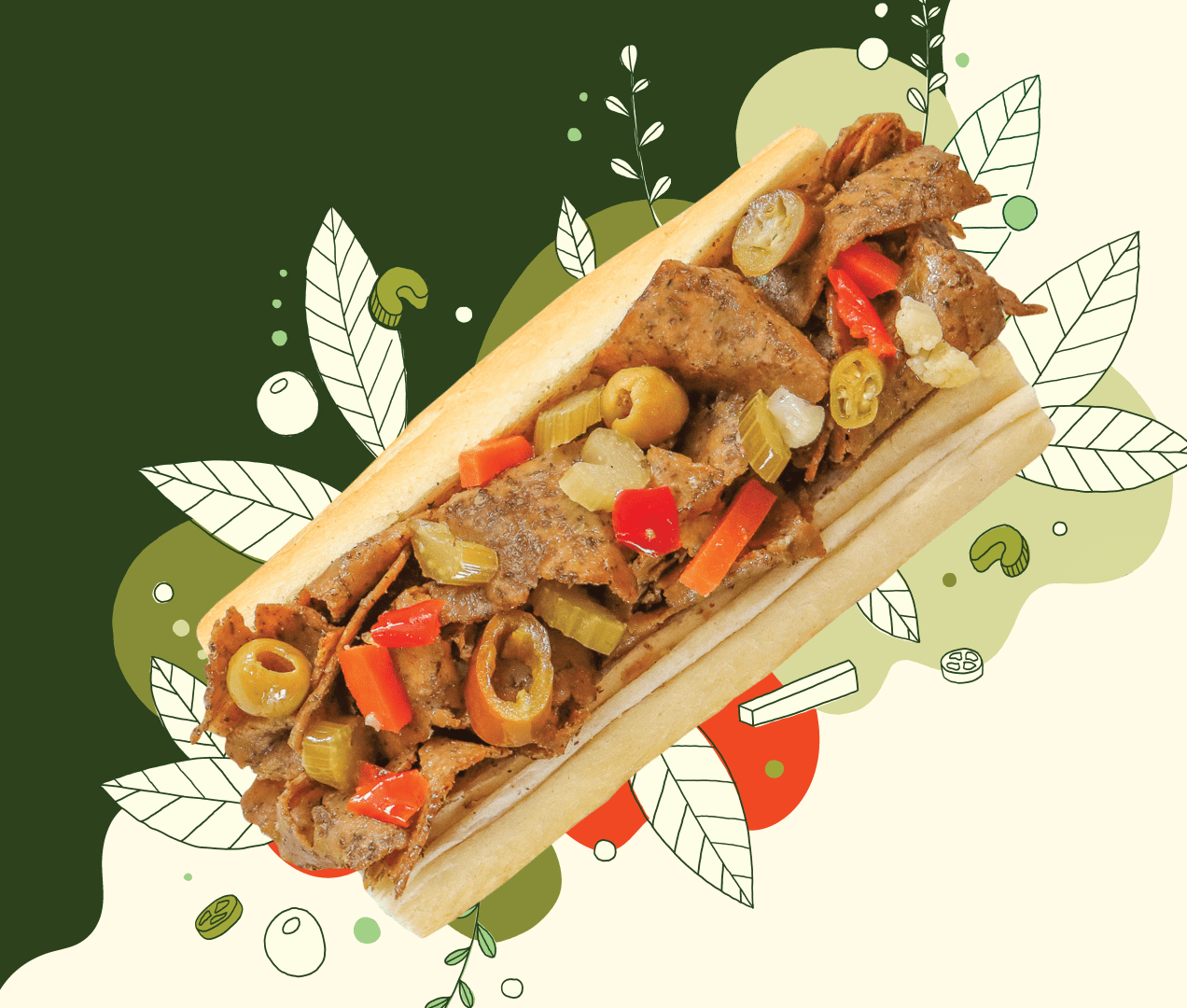 NEW PlantBased Italian Beefless Sandwich Buona The Original