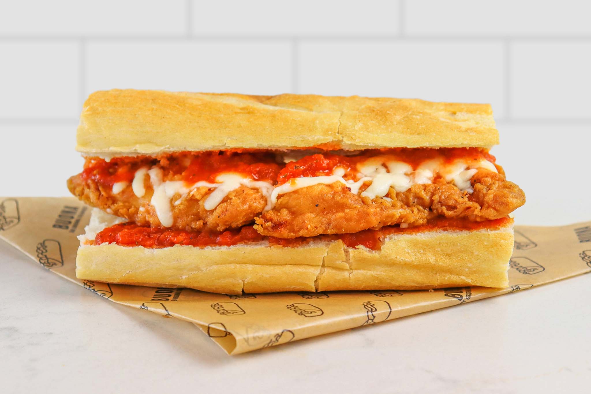 Chicken Parmesan Sandwich Buona Chicago's Original Italian Beef