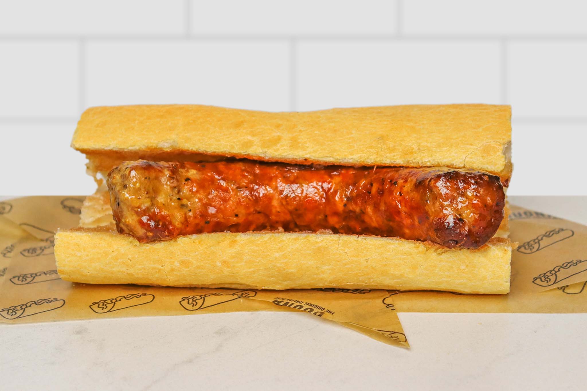 Charbroiled Italian Sausage Sandwich Buona Chicago's Original