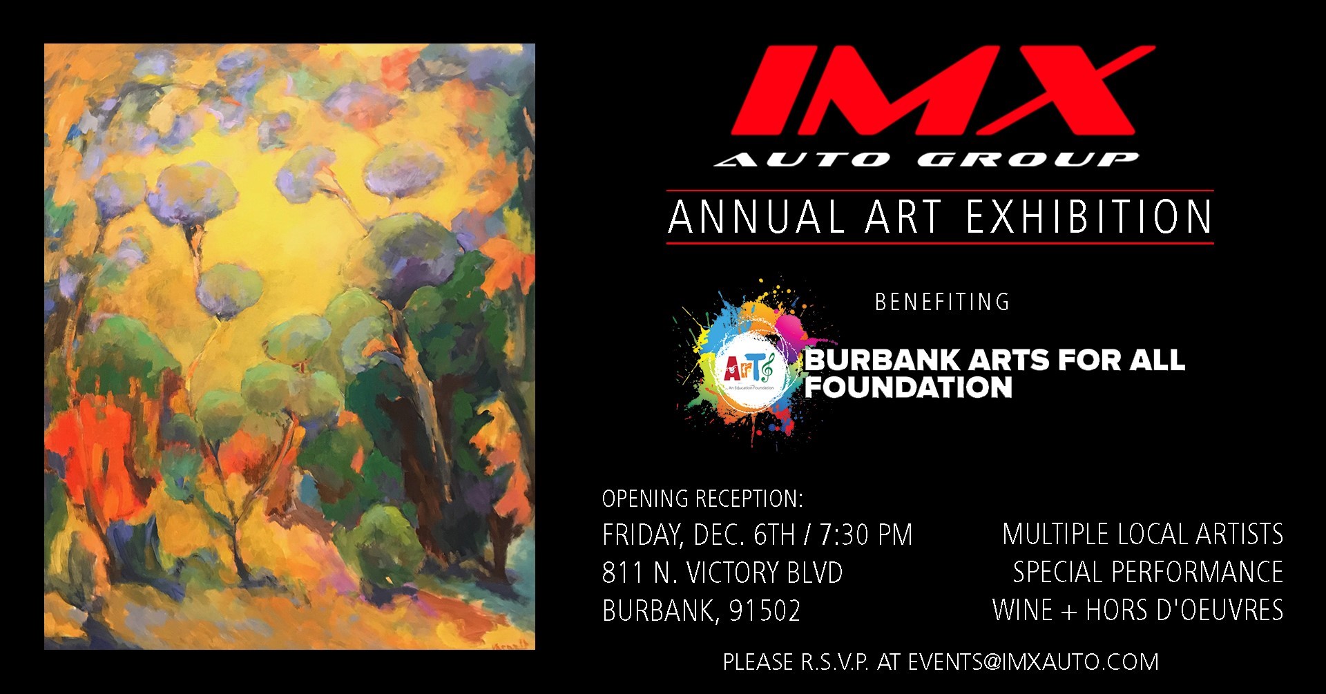 IMX Auto Group's Annual Art Exhibition Burbank ArtsBurbank Arts An