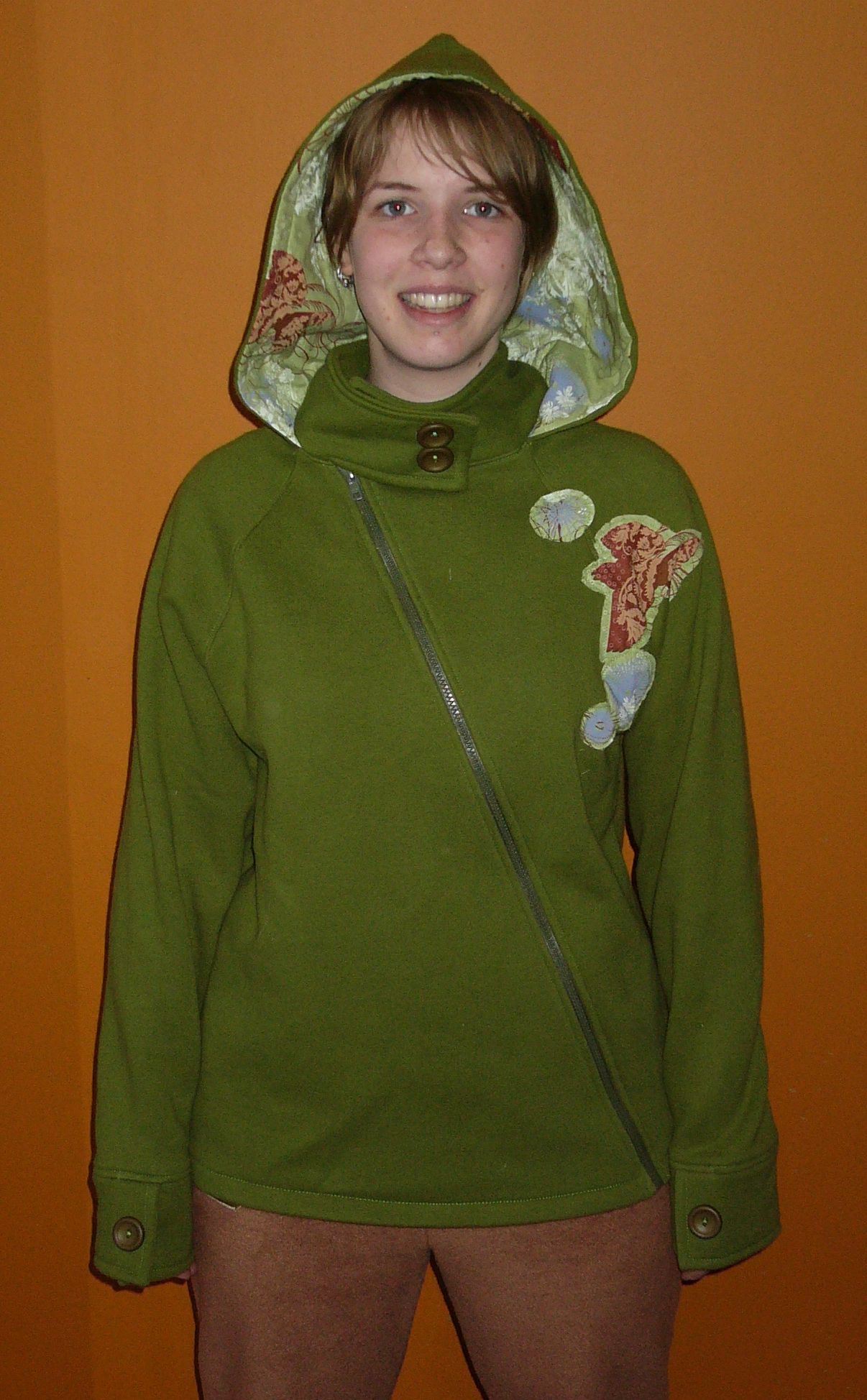 Diagonalzip hoodie Sewing Projects