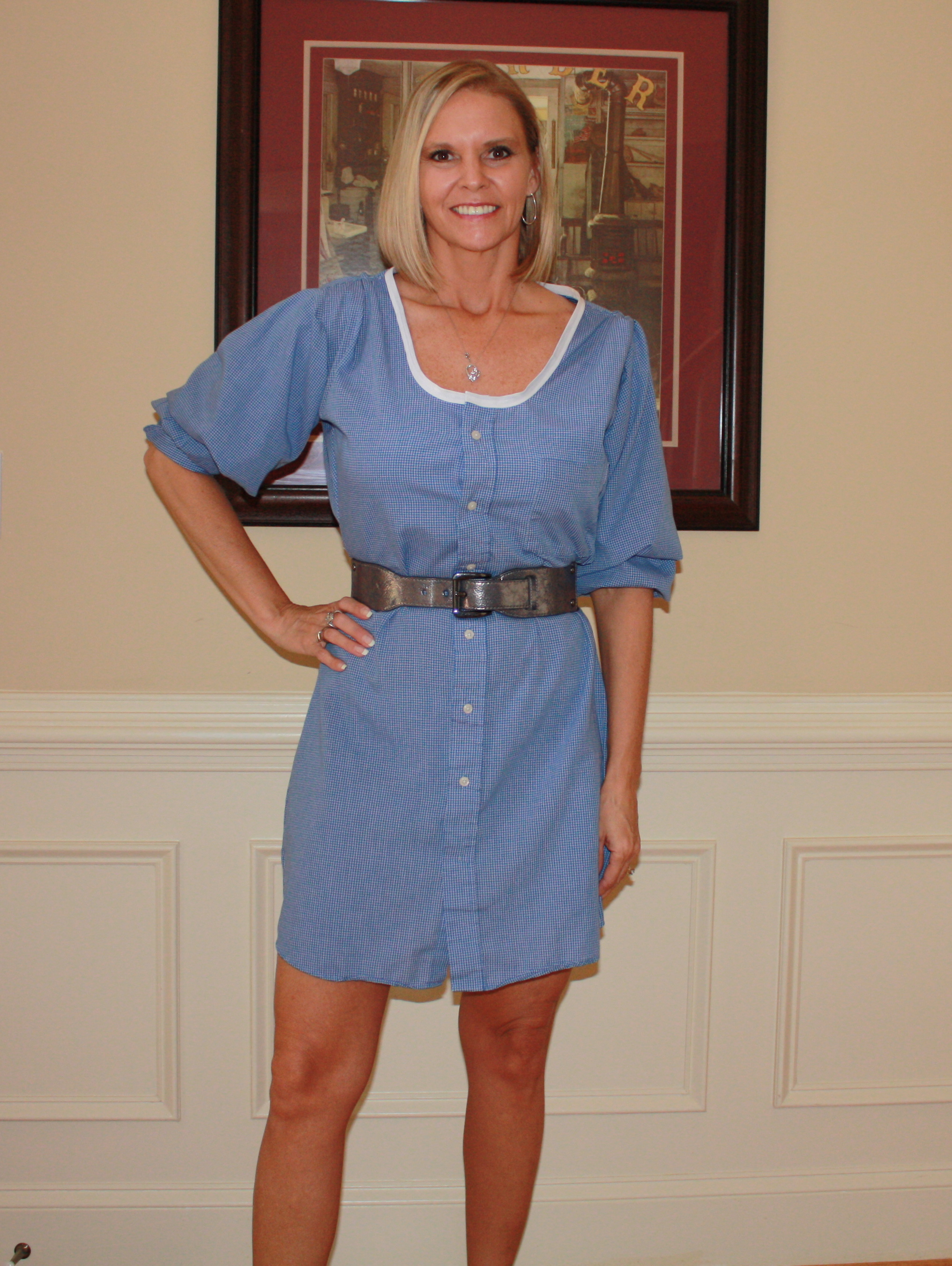 Refashion Mens Dress Shirt into a Dress Sewing Projects
