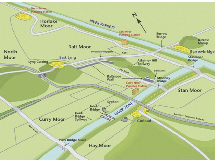 Curry Moor Reservoir flood alleviation scheme Burdens