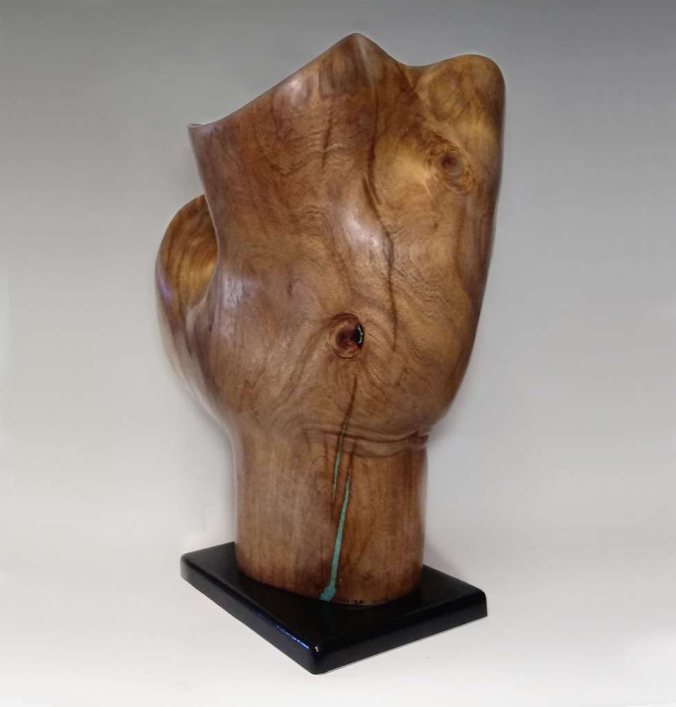 The Barker Abstract Wood Hollowform Sculpture Don Burda Design