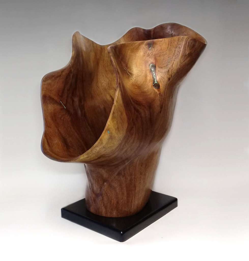 The Barker Abstract Wood Hollowform Sculpture Don Burda Design