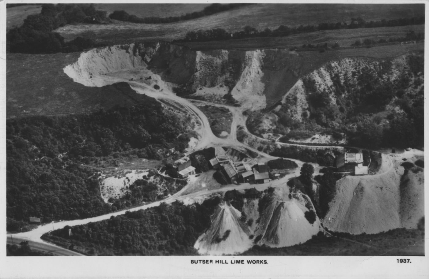 Old pictures of Butser Hill Chalk Quarries are unearthed Buriton Heritage