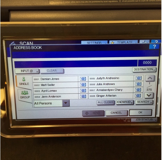 Scan to Email from the Toshiba Copiers Burke Tech Support