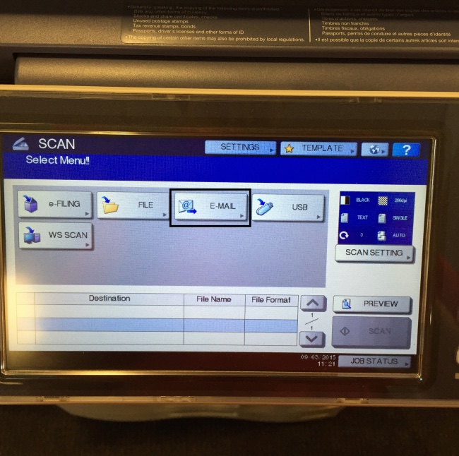 Scan to Email from the Toshiba Copiers Burke Tech Support