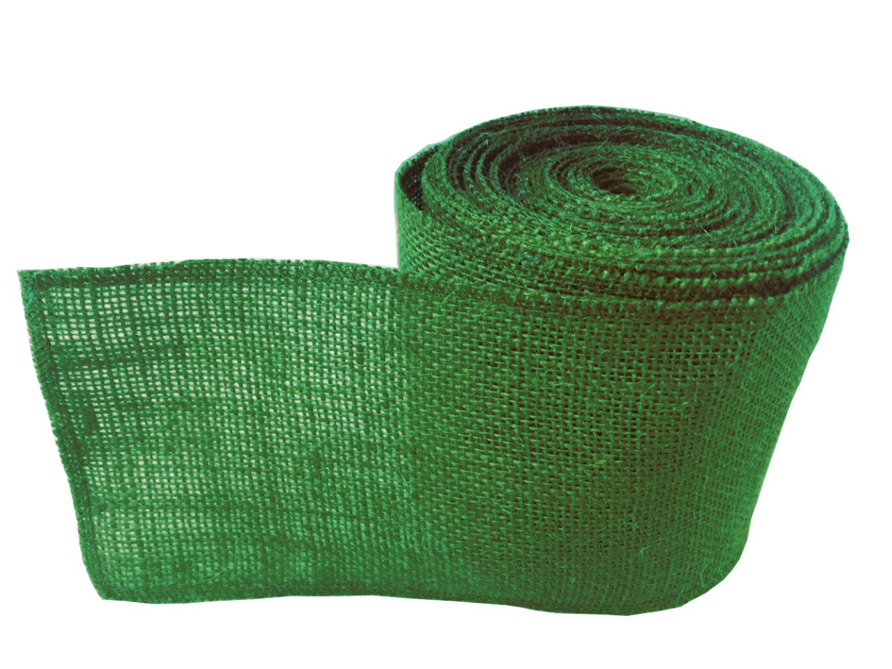 4 Pack of 10 Yard Roll of 2 Wired Green Burlap Ribbon Fabric Craft