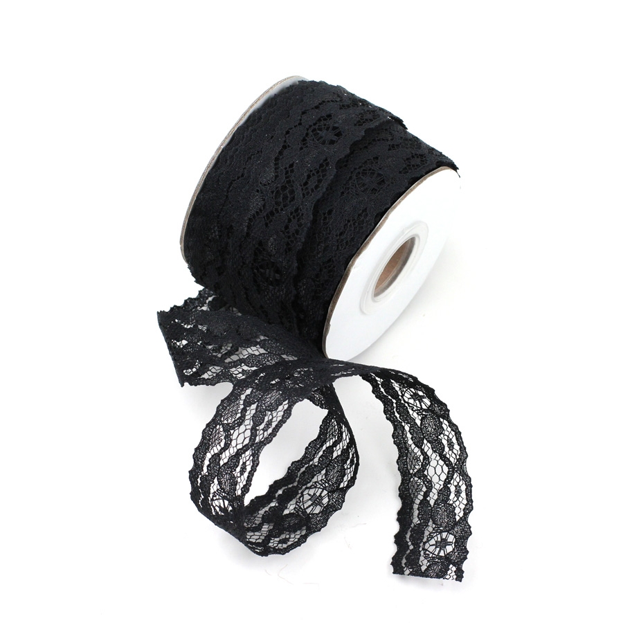 Lace Ribbons Black Burlap for Wedding and Special