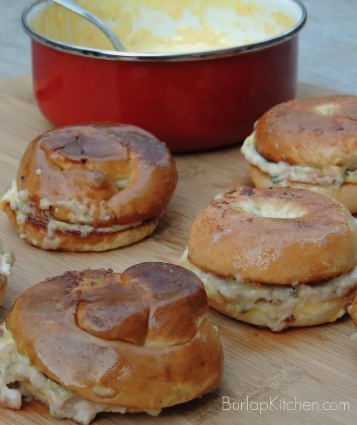 Ham Salad Sliders with Spicy Mustard Sauce Burlap Kitchen