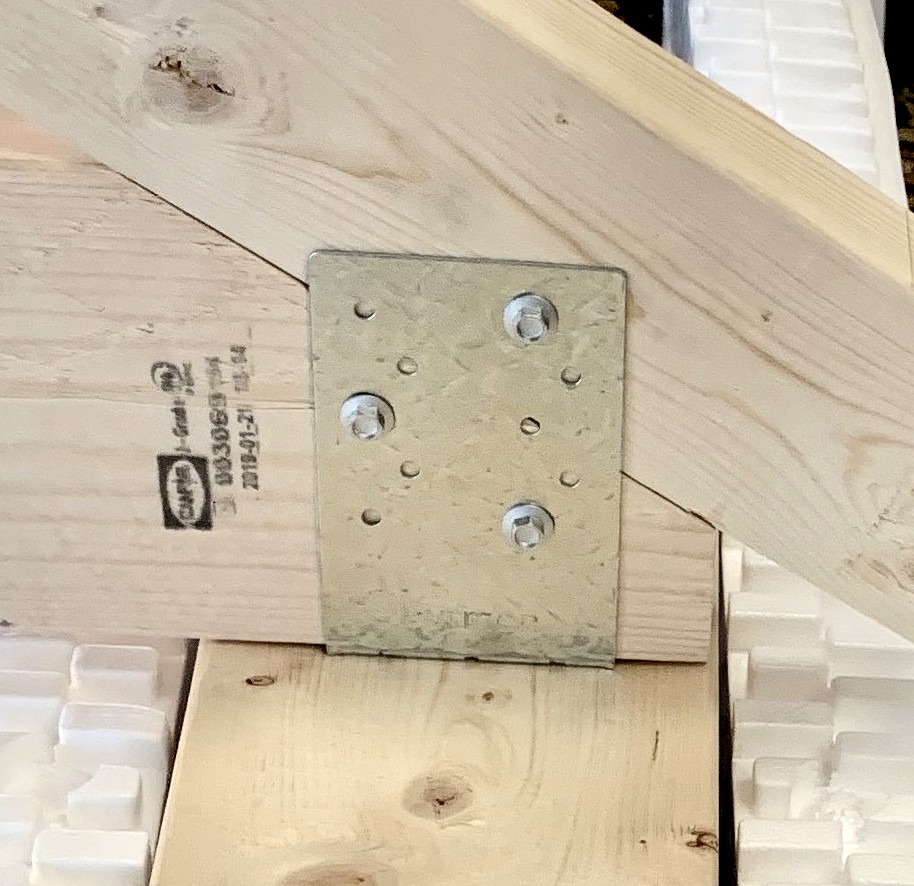 Hurricane Anchor for ICF Single Sill Plate Connection to Truss/Rafter ICF Single Sill Plate