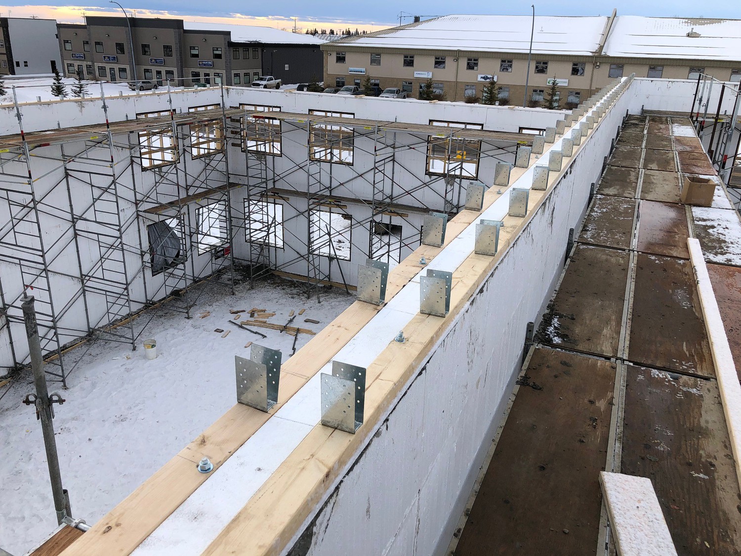 ICF Single Sill Plate Connection to Truss/Rafter