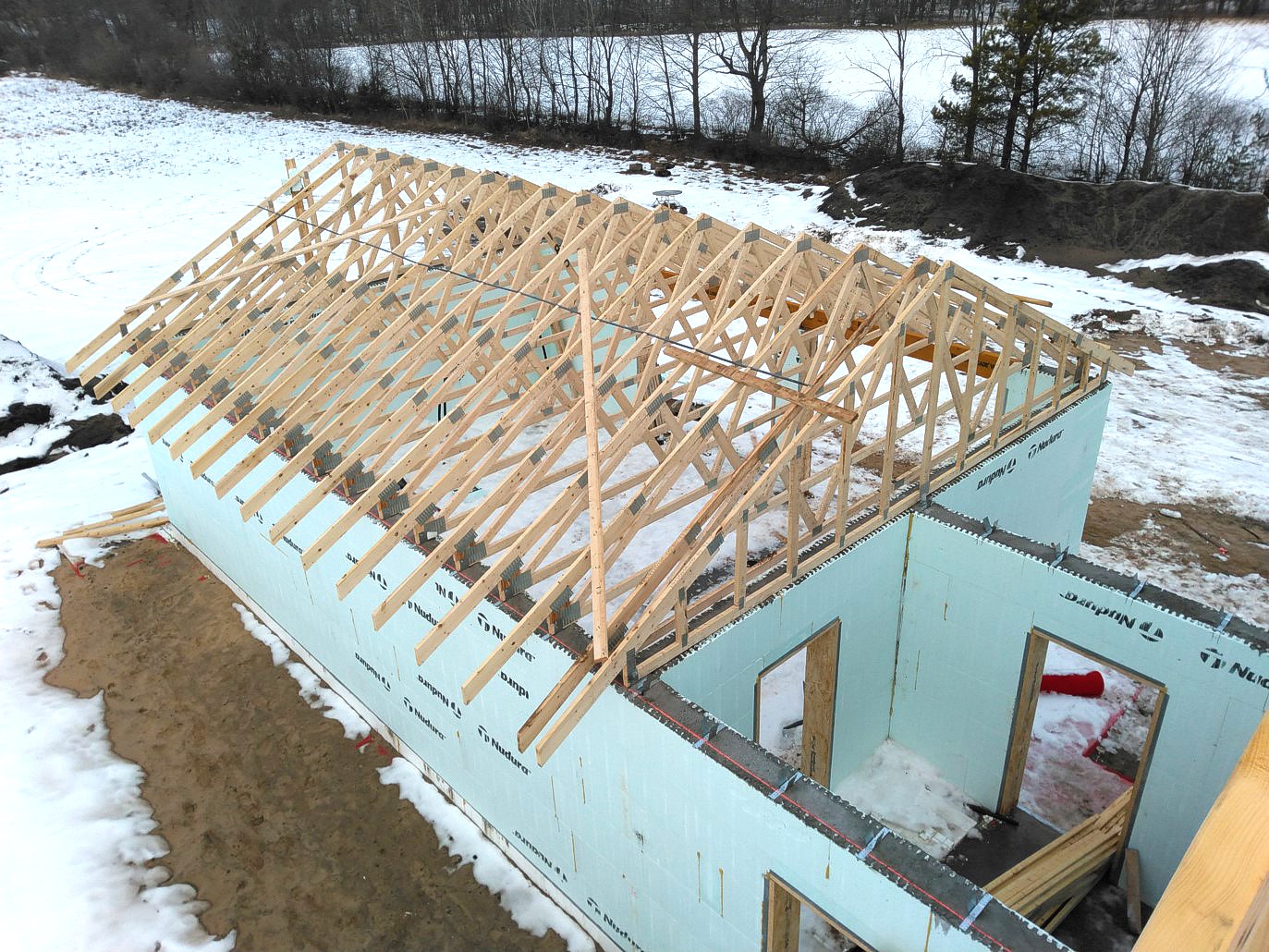 ICF Concrete Connection to Truss/Rafter