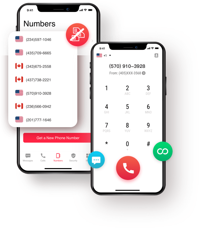 2nd Phone Number App for Unlimited Text & Call Private Line