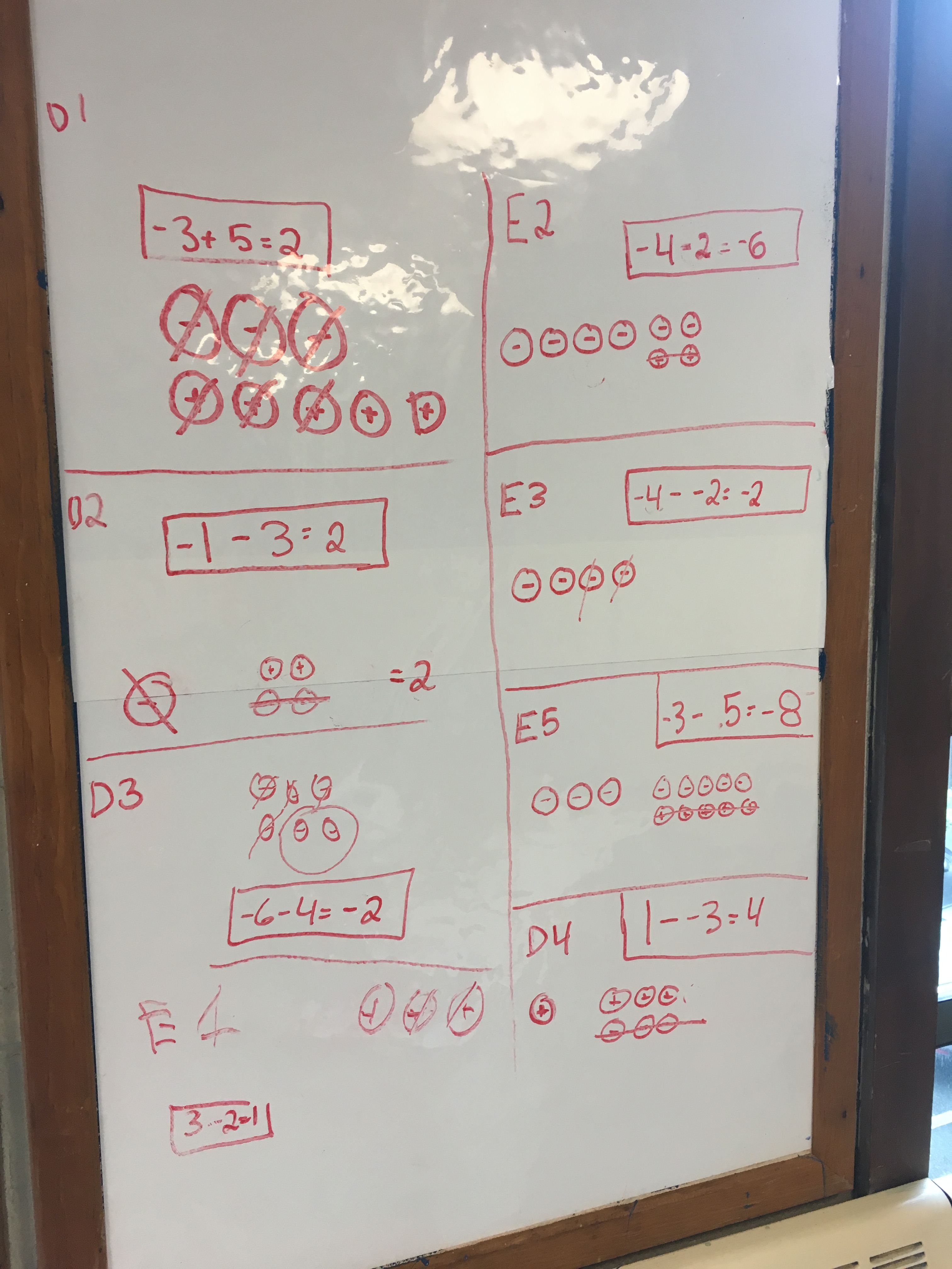 Using Zero Pairs and Chips to Solve Integer Problems 7th Grade Math
