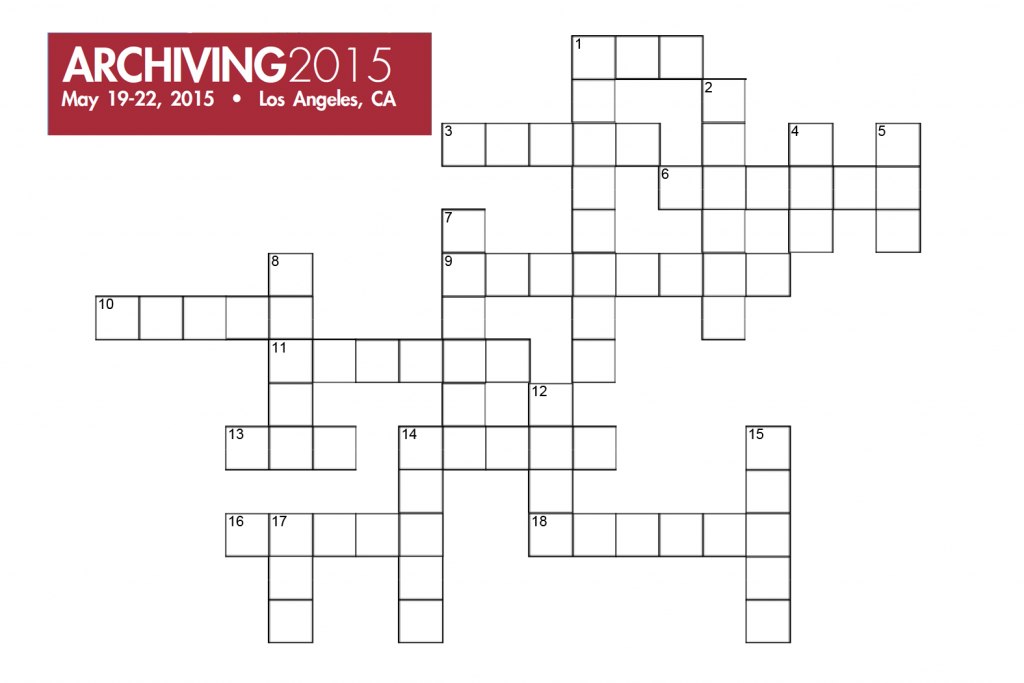 Archiving 2015 Crossword Puzzle Burns Digital Imaging