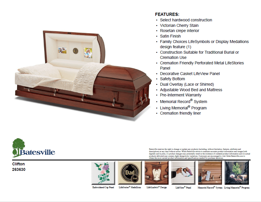 Our Merchandise > Clifton Burns Funeral Home