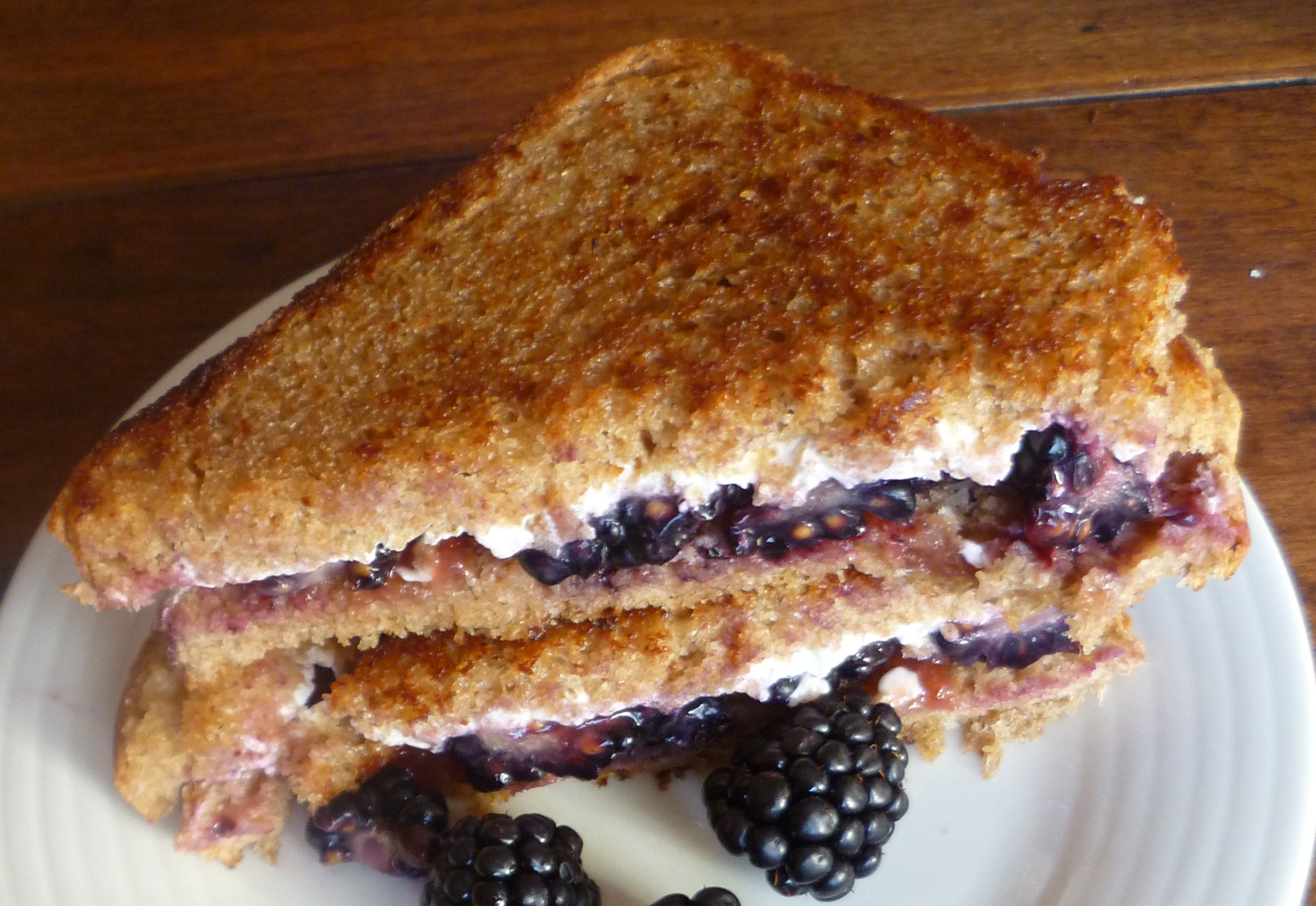 Fruit Filled Grilled Cheese Sandwich Burnt Apple