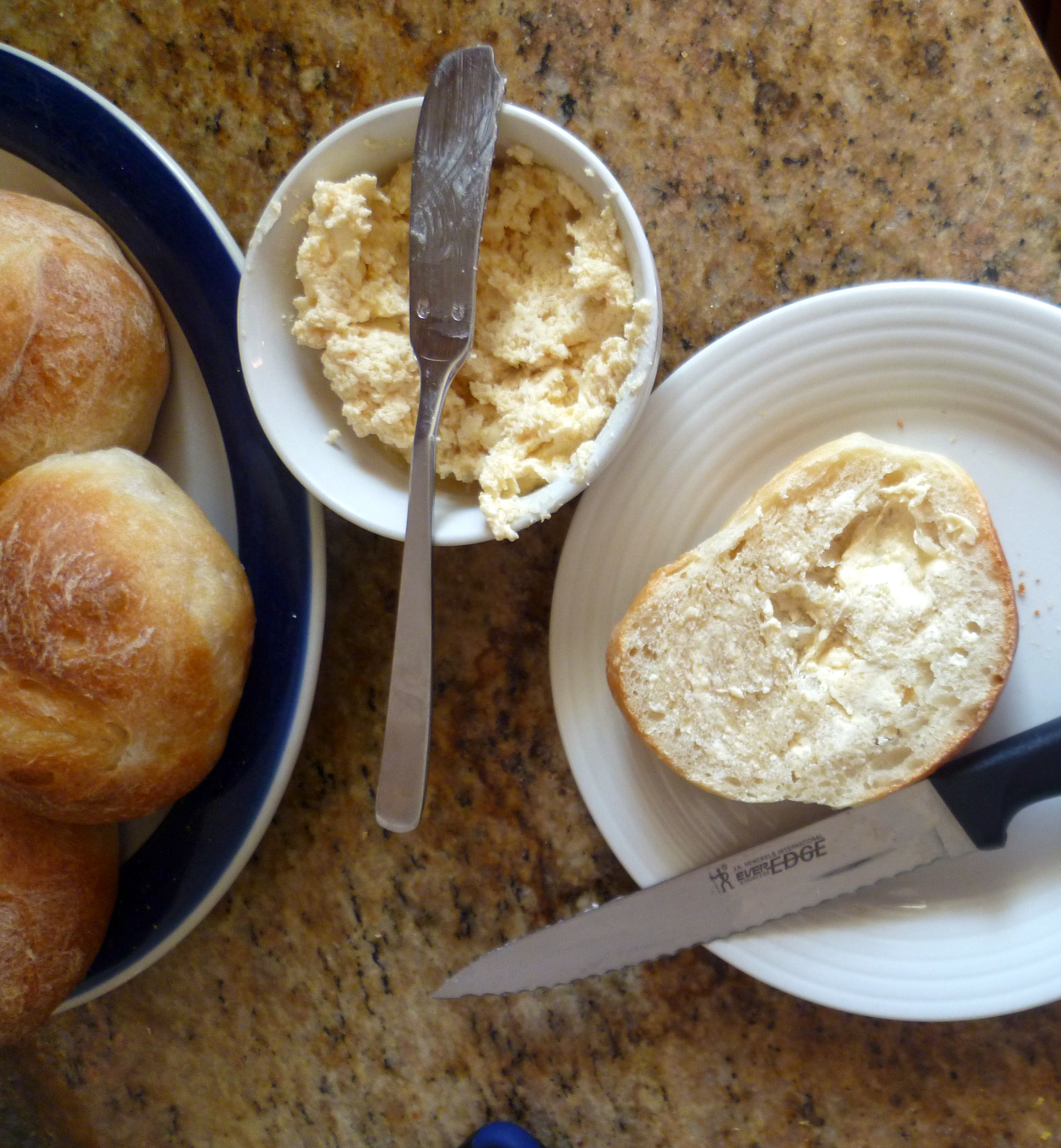 Crusty Hard Rolls Burnt Apple