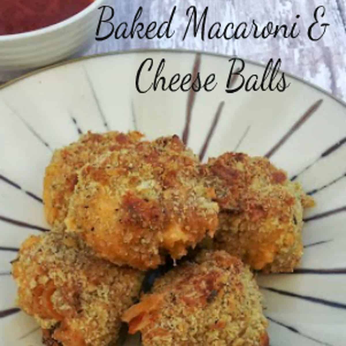 Baked Macaroni and Cheese Balls Burnt Apple