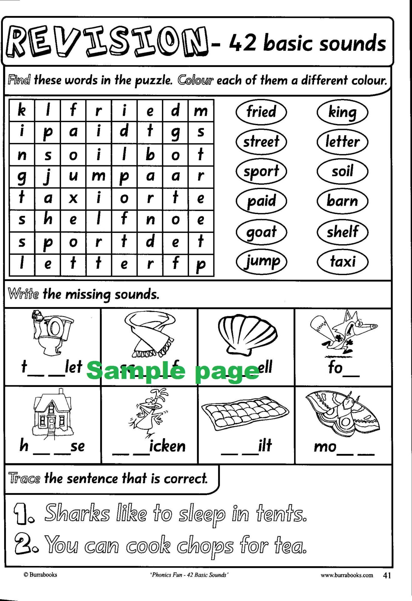 Phonics Fun42 Basic Sounds Educational Worksheets