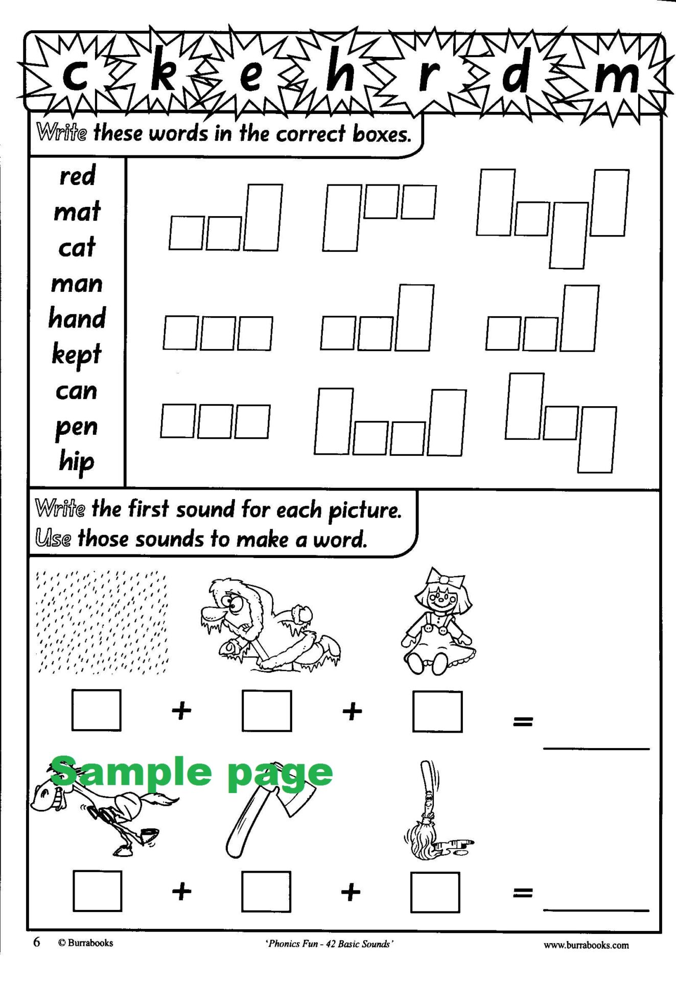 Phonics Fun42 Basic Sounds Educational Worksheets & Books
