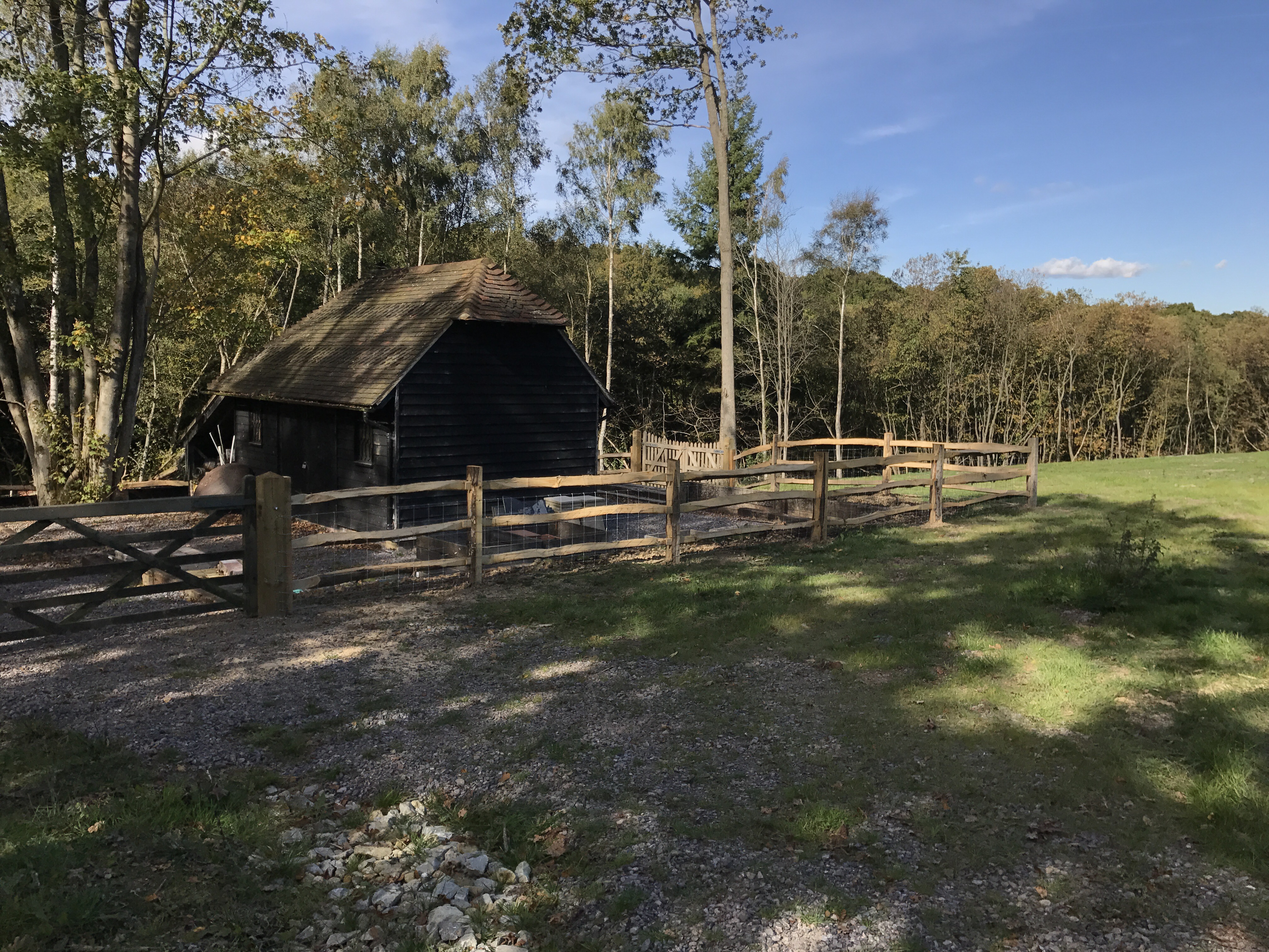 Chestnut post and rail Burridge Fencing & Treework