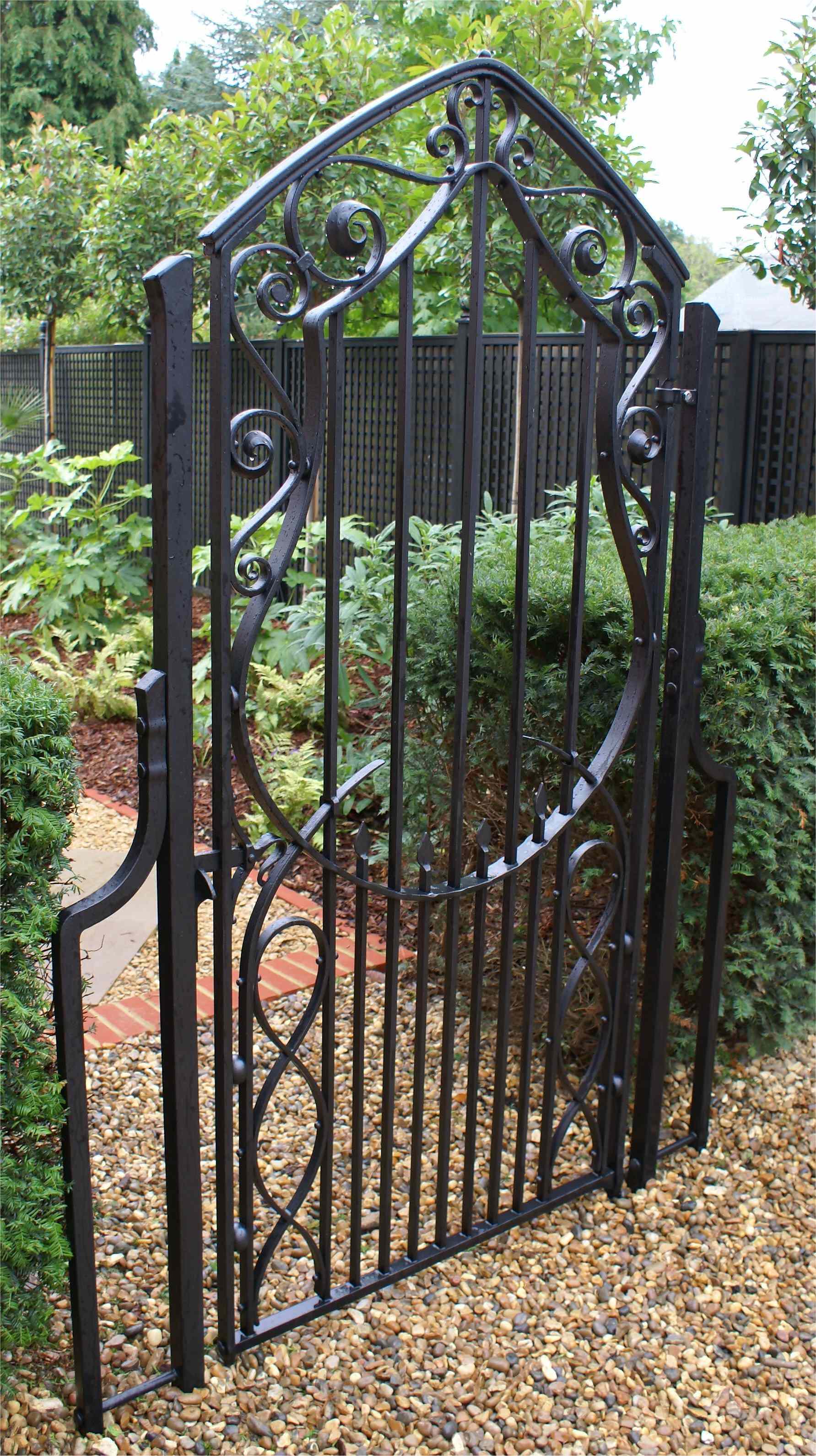 Arts Crafts Gate Burrows Lea Forge Hand Forged Ironwork