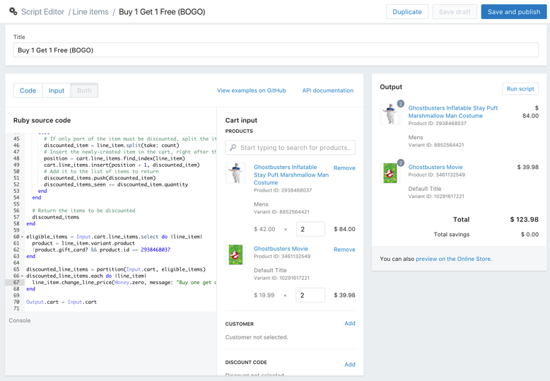 An Introduction to the Shopify Script Editor Burst