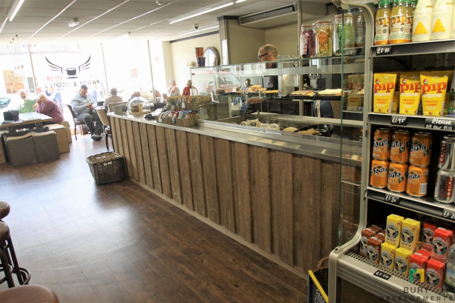 Coffee Shops Paddy and Scotts Bury Developments