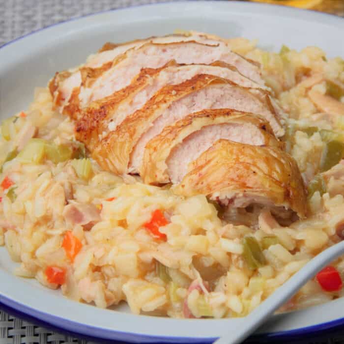 Cajun Smoked Chicken Risotto Bush Cooking