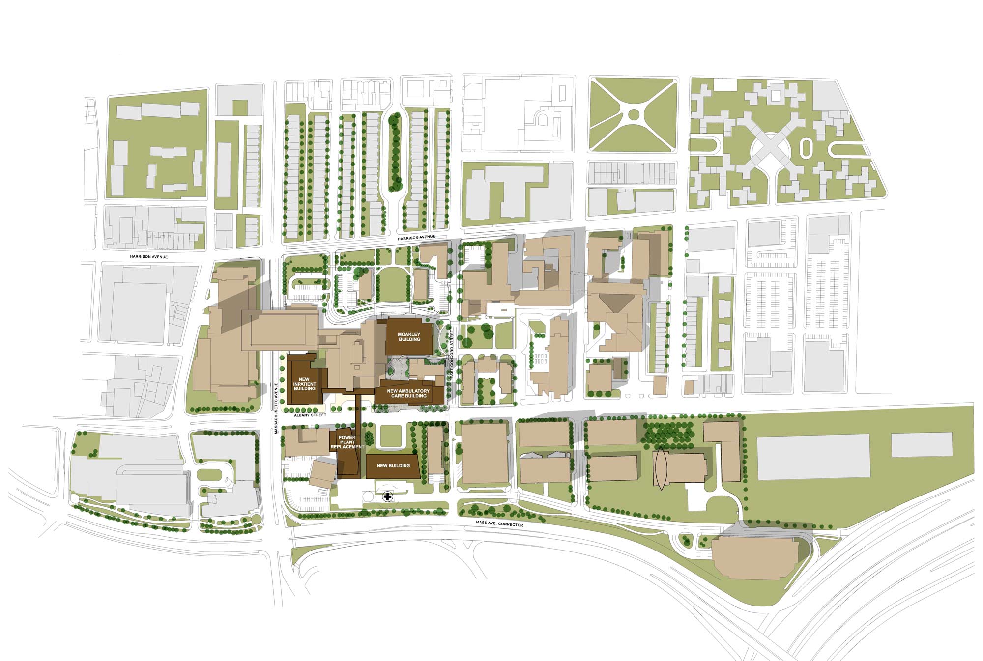 Boston Medical Center Campus Map Redesign Behance