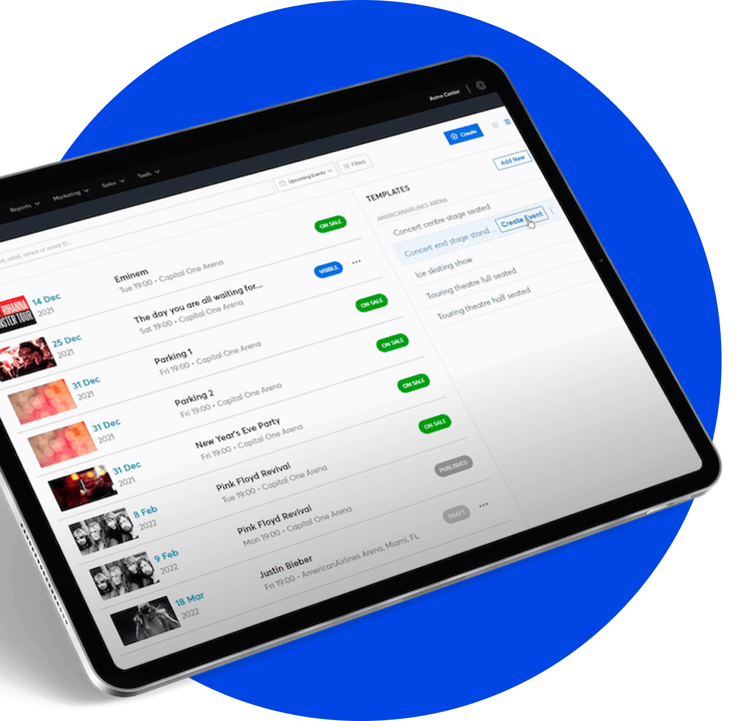 Effortless Event Creation Management Ticketmaster Tm1