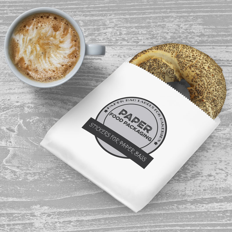 Stickers for Paper Bags Businesslabels.co.uk