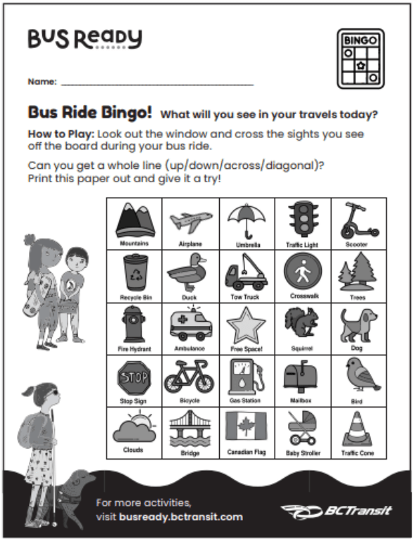 Printable Activities BusReady
