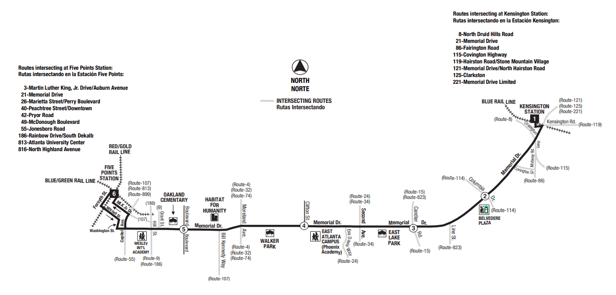 Marta bus Route no 49 McDonough Boulevard (Vice Versa) in Atlanta