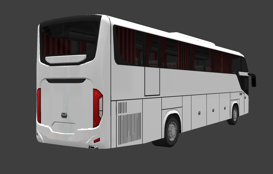Template Livery for Srikandi SHD Bus Simulator Indonesia