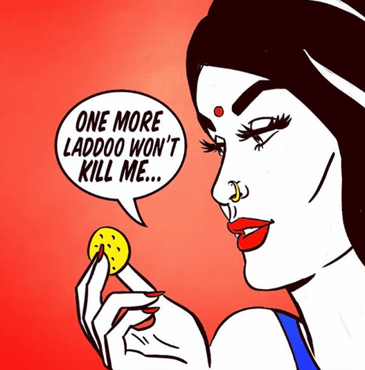 This Instagram Artist Explores Her Desi Identity Through