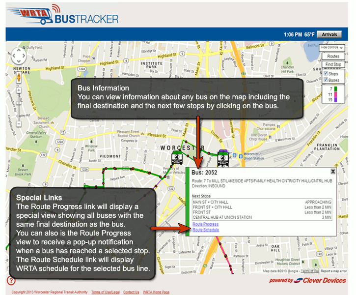 WRTA Bus Tracker