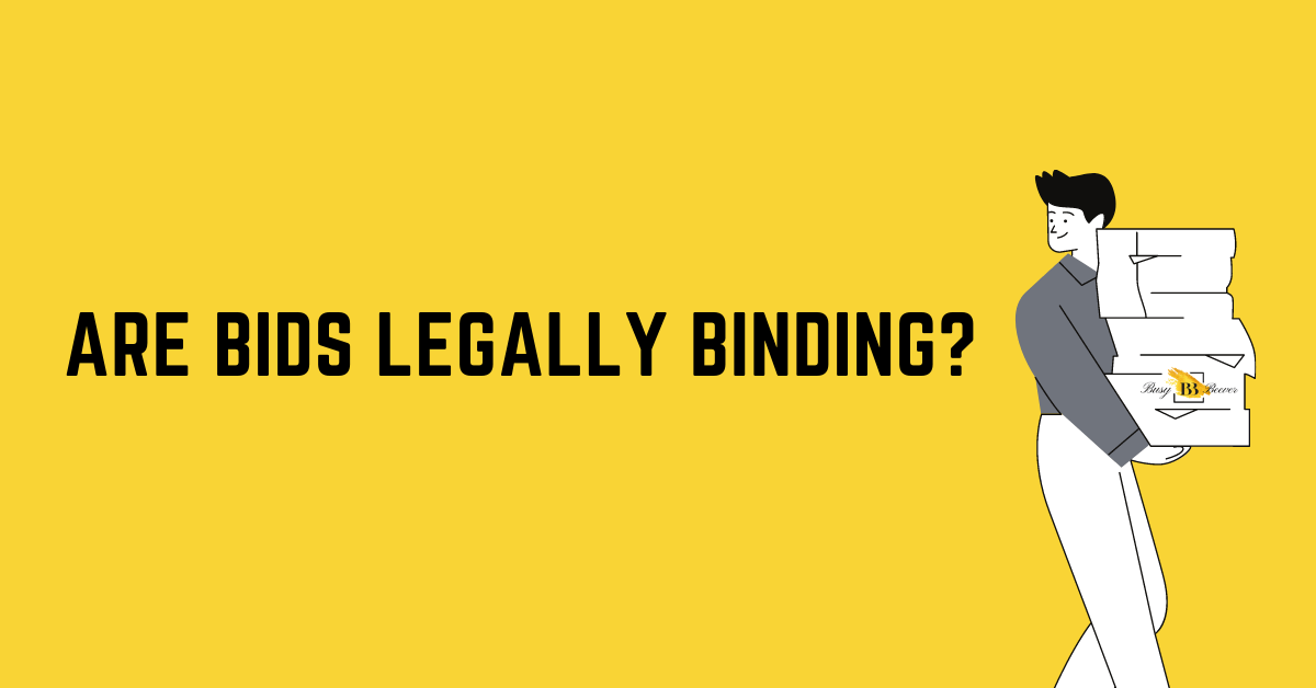 Are Bids Legally Binding? Busy Beever Auctions And Estate Sales