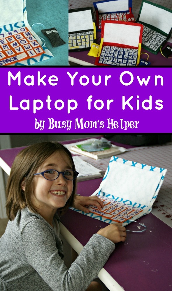 Make Your Own Laptop for Kids Busy Mom's Helper